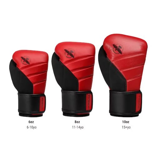 Guantes de Box Hayabusa T3 para Niños (Rojo / Negro) (Disponible por Encargo)