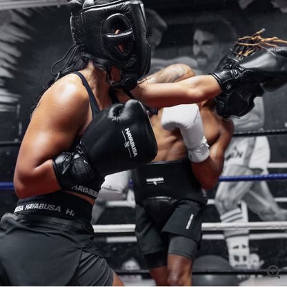 Guantes de Box Hayabusa Pro con Cierre con Cordón (Negro) (Disponible por Encargo)