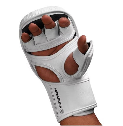 Guantes de MMA Hayabusa T3 (Sparring) (Blanco / Negro) (Disponible por Encargo)
