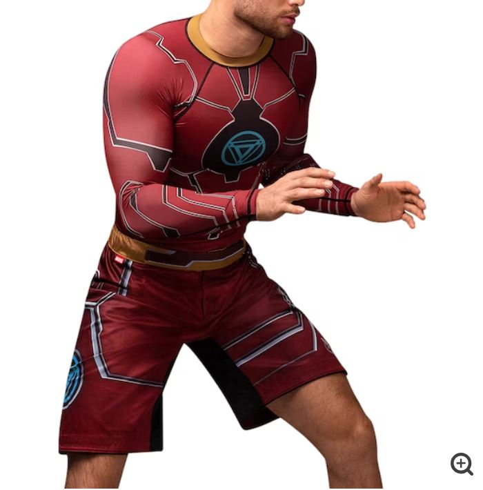 Fightshorts Hayabusa Edición Iron Man (Marvel) (Disponible por Encargo)