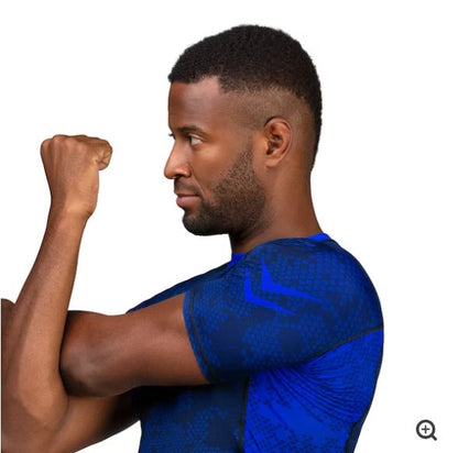 Rashguard Manga Corta Hayabusa Ranked (Azul) (Disponible por Encargo)