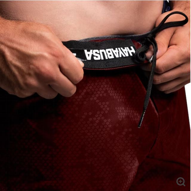 Fightshorts Hayabusa Hexagon (Cortos) (Rojo) (Disponible por Encargo)
