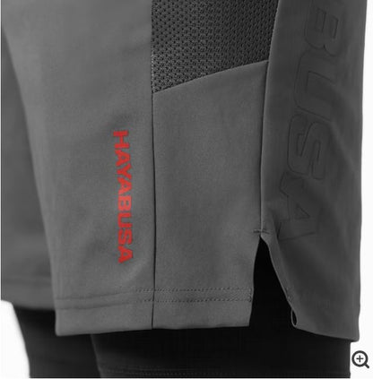 Shorts Hayabusa Performance (Gris / Negro) (Disponible por Encargo)