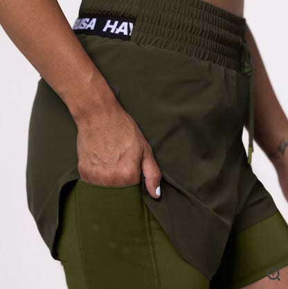 Shorts de Entrenamiento Hayabusa Performance (Verde) (Disponible por Encargo)