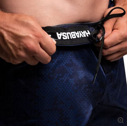 Fightshorts Hayabusa Hexagon (Cortos) (Azul) (Disponible por Encargo)