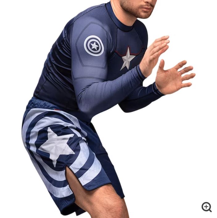 Fightshorts Hayabusa Edición Capitán América (Marvel) (Disponible por Encargo)