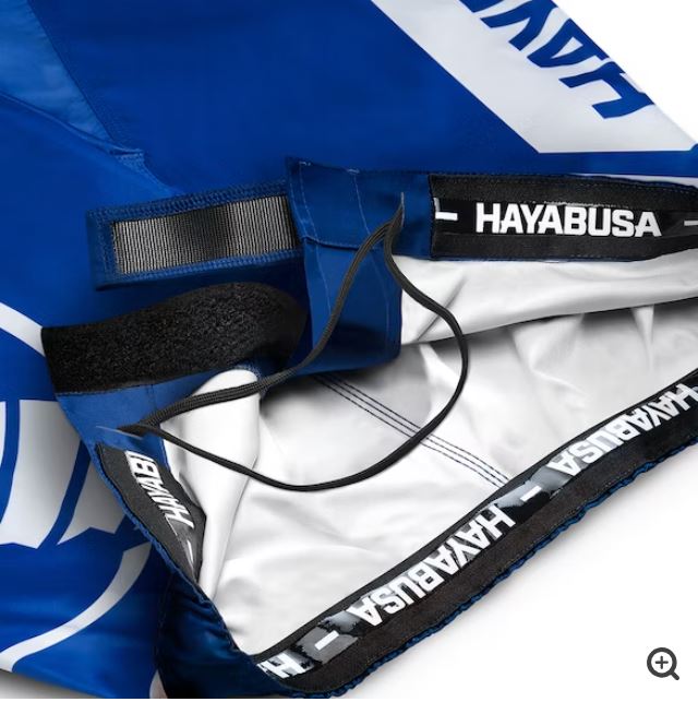 Fightshorts Hayabusa Icon (Cortos) (Azul / Blanco) (Disponible por Encargo)