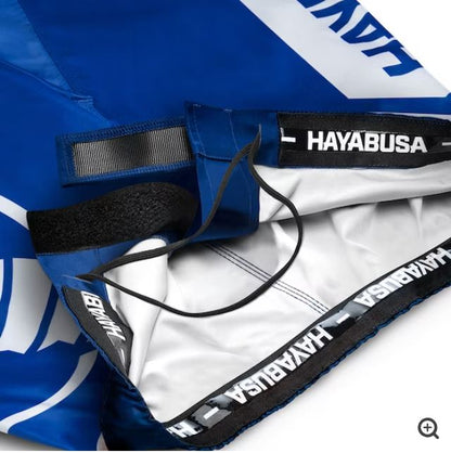 Fightshorts Hayabusa Icon (Cortos) (Azul / Blanco) (Disponible por Encargo)