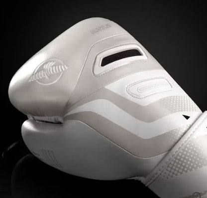 Guantes de Box Hayabusa T3D (Blanco / Gris) (Disponible por Encargo)