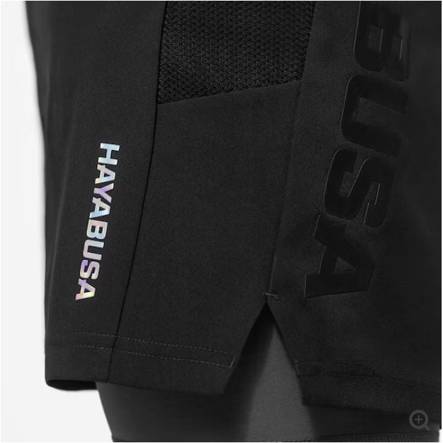 Shorts Hayabusa Performance (Negro / Gris) (Disponible por Encargo)