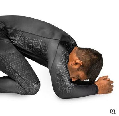 Rashguard Manga Larga Hayabusa Geo (Gris) (Disponible por Encargo)