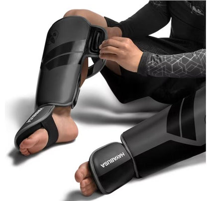 Espinilleras para Niño Hayabusa S4 (Gris / Negro) (Disponible por Encargo)