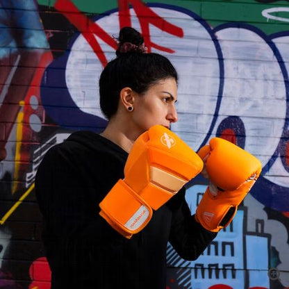 Guantes de Box Hayabusa T3 Neón (Anaranjado / Blanco) (Disponible por Encargo)