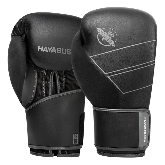 Guantes de Box Hayabusa S4 (Cuero) (Negro) (Disponible por Encargo)