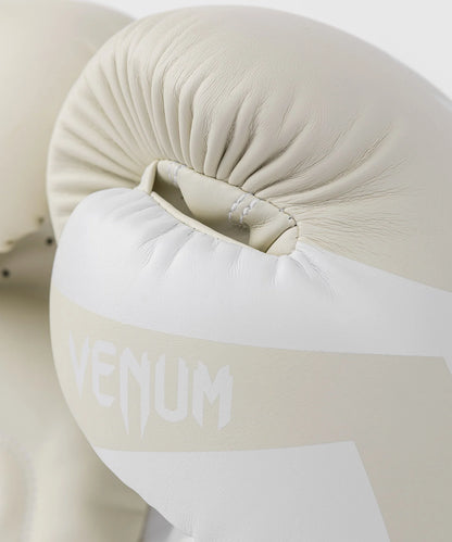 Guantes de Box Venum Elite (Marfil / Blanco) (Disponible por Encargo)