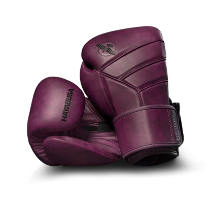 Guantes de Box Hayabusa T3 de Cuero de Lujo (Morado) (Disponible por Encargo)