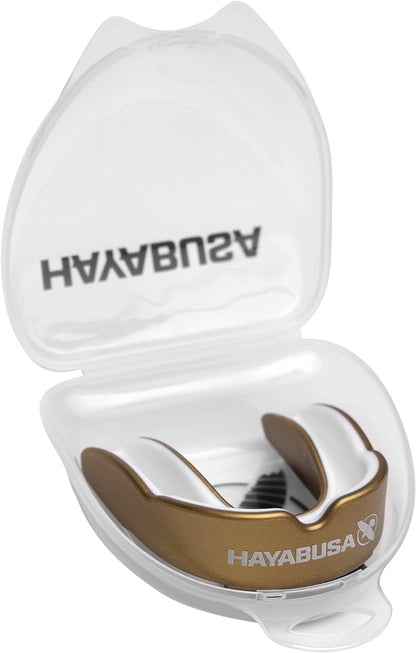 Bucal Hayabusa Combat para Niño (Dorado / Blanco) (Disponible por Encargo)