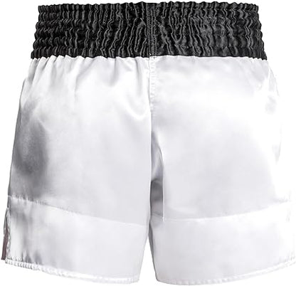 Fightshorts de Muay Thai Venum Classic (Blanco / Negro / Dorado) (Disponible por Encargo)