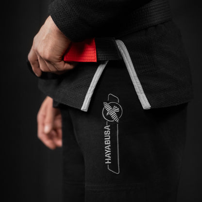Uniforme de Jiujitsu Brasileño Hayabusa Essential Jiujitsu (Negro) (Disponible por Encargo)