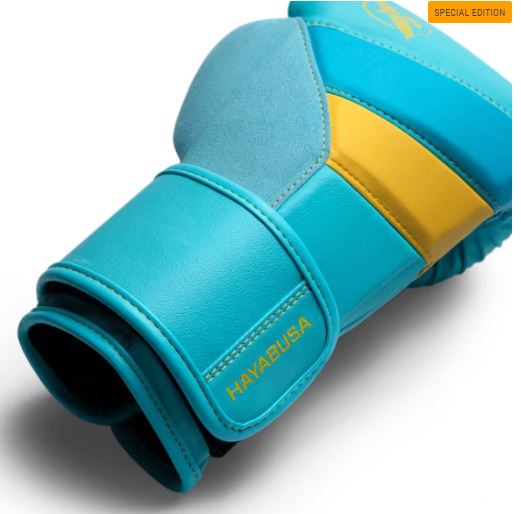 Guantes de Box Hayabusa T3 Edición Especial (Celeste / Amarillo) (Disponible por Encargo)