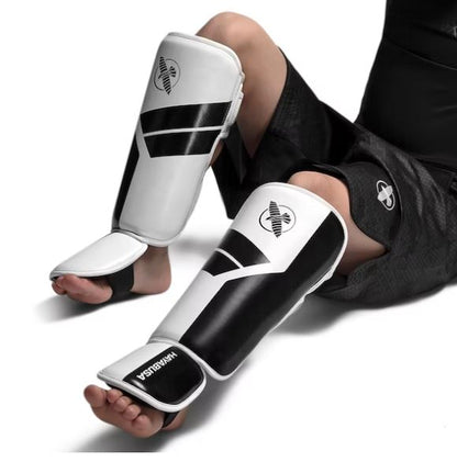 Espinilleras para Niño Hayabusa S4 (Blanco / Negro) (Disponible por Encargo)