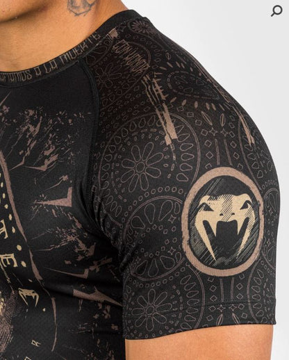 Rashguard Manga Corta Venum Santa Muerte Dark Side (Disponible por Encargo)