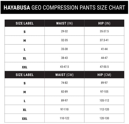 Spats (Licra Larga) Hayabusa Geo (Negro/ Gris) (Disponible por Encargo)