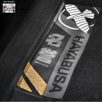 Uniforme de Jiujitsu Brasileño Hayabusa Ascend para Niño (Negro) (Disponible por Encargo)