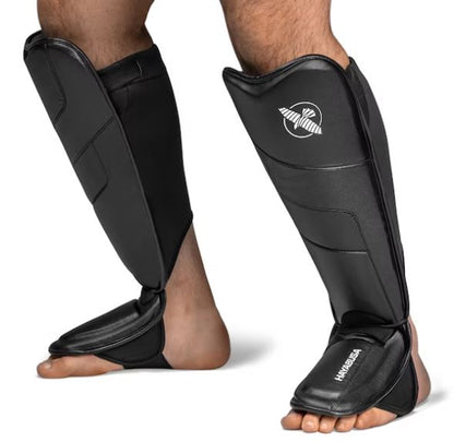 Espinilleras Hayabusa T3 Edición Full Back (Negro) (Disponible por Encargo)