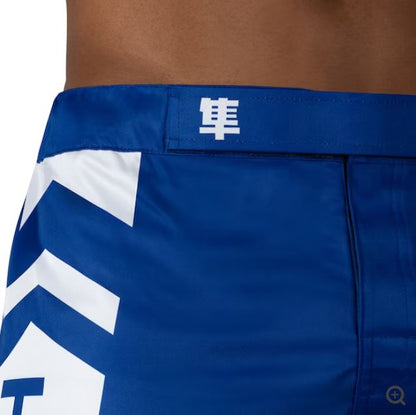 Fightshorts Hayabusa Icon (Largos) (Azul / Blanco) (Disponible por Encargo)