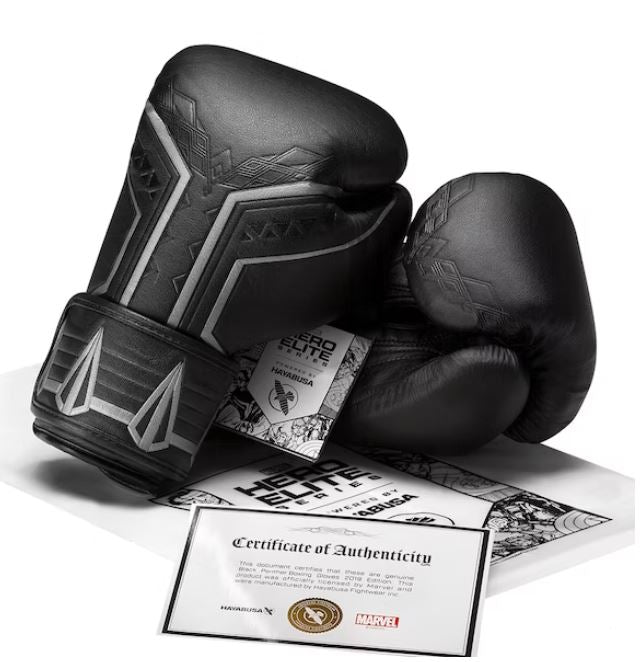 Guantes de Box Hayabusa T3 Edición Black Panther (Marvel) (Disponible por Encargo)