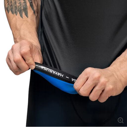 Rashguard Manga Corta Hayabusa Geo (Azul) (Disponible por Encargo)