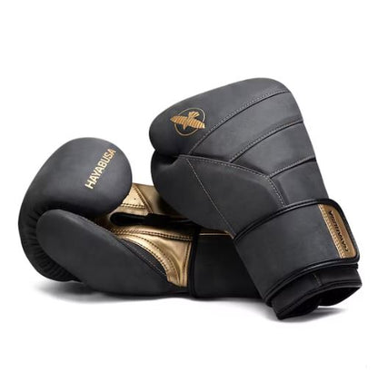 Guantes de Box Hayabusa T3 de Cuero de Lujo (Negro / Dorado) (Disponible por Encargo)