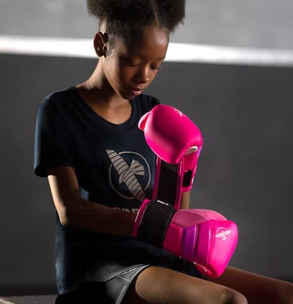 Guantes de Box Hayabusa T3 para Niños Neón (Rosado / Blanco) (Disponible por Encargo)