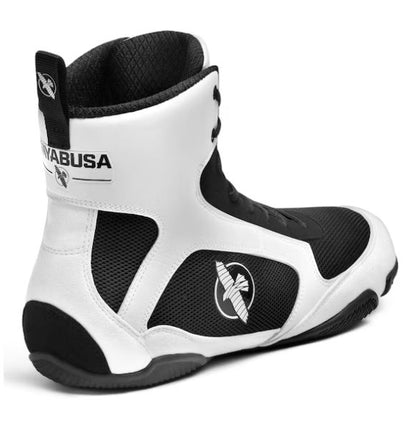 Zapatos de Box Hayabusa Pro (Blanco / Negro) (Disponible por Encargo)