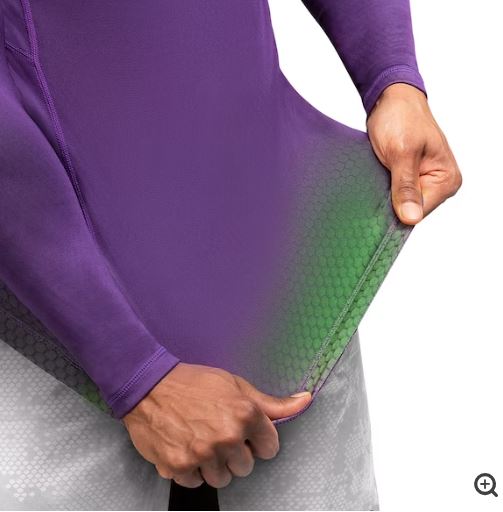 Rashguard Manga Larga Hayabusa Fusion (Morado / Verde) (Disponible por Encargo)