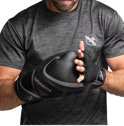 Guantes de Box Hayabusa H5 (Negro / Gris) (Disponible por Encargo)