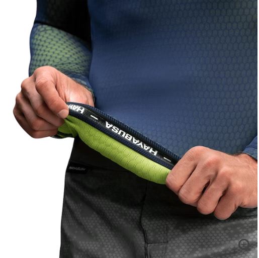 Rashguard Manga Larga Hayabusa Fusion (Azul / Verde) (Disponible por Encargo)