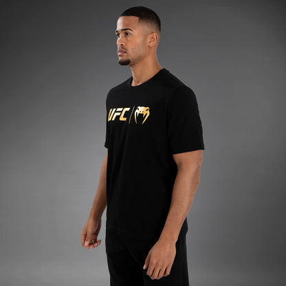 Camiseta para Hombre Venum UFC Classic (Negro / Dorado) (Disponible en Costa Rica)