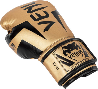 Guantes de Box Venum Elite (Dorado / Negro) (Disponible por Encargo)