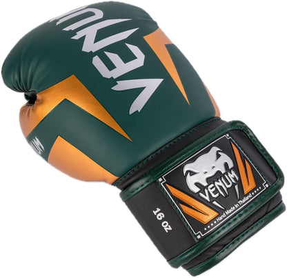 Guantes de Box Venum Elite (Verde / Bronce / Plateado) (Disponible por Encargo)