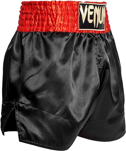 Fightshorts de Muay Thai Venum Classic (Negro / Rojo / Dorado) (Disponible por Encargo)