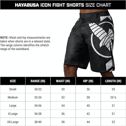 Fightshorts Hayabusa Icon (Largos) (Azul / Blanco) (Disponible por Encargo)