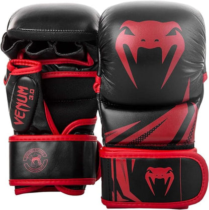 Guantes de MMA Venum Challenger 3.0 (Sparring) (Negro / Rojo) (Disponible en Costa Rica y por Encargo)