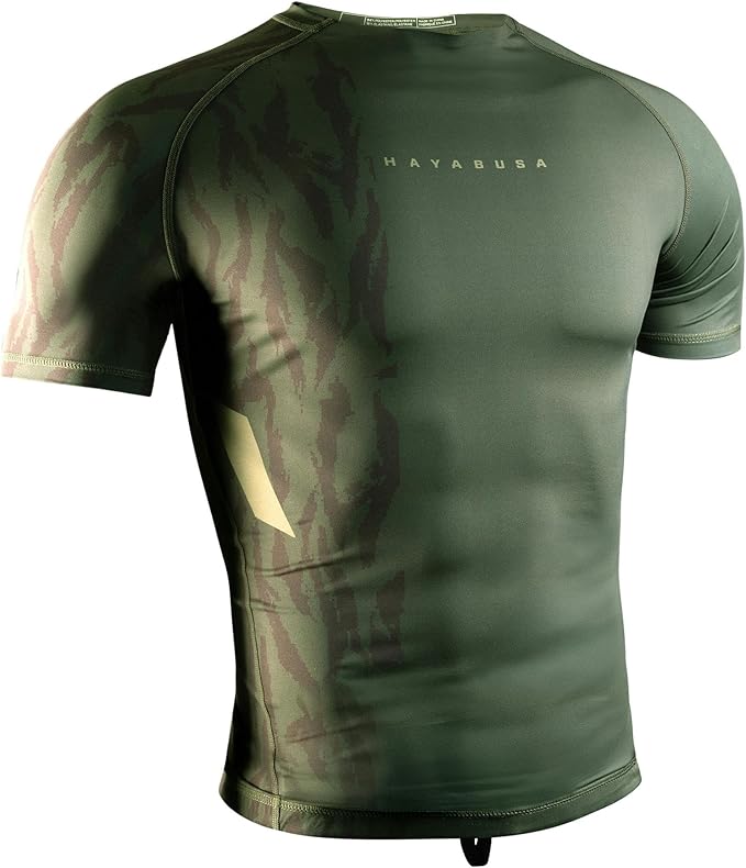 Rashguard Manga Corta para Hombre Hayabusa Apex (Verde Oliva) (Disponible en Costa Rica)