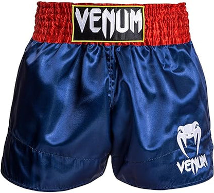 Fightshorts de Muay Thai Venum Classic (Azul / Rojo / Blanco) (Disponible por Encargo)