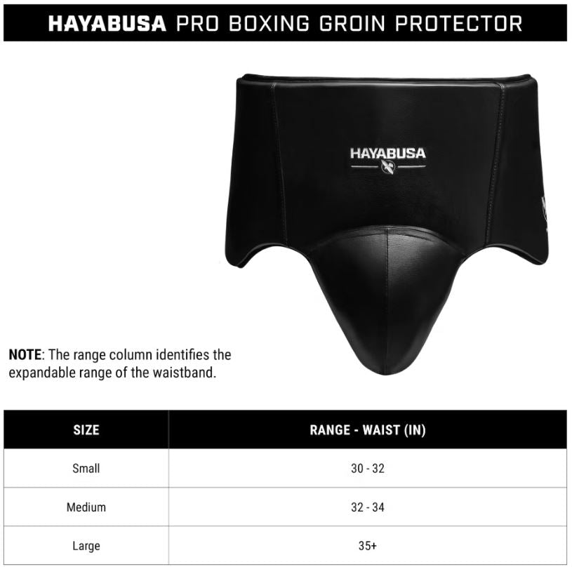 Protector de Ingle Hayabusa Pro Boxing (Negro) (Disponible por Encargo)