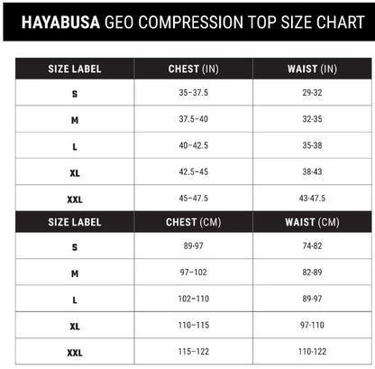 Rashguard Manga Larga Hayabusa Geo (Rojo) (Disponible por Encargo)