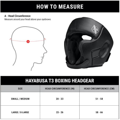 Careta Hayabusa T3 Boxing (Negro) (Disponible por Encargo)
