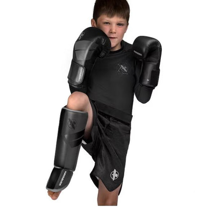 Espinilleras para Niño Hayabusa S4 (Gris / Negro) (Disponible por Encargo)